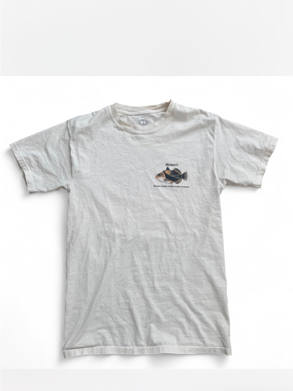 White Hawaii Graphic Crew Neck T-Shirt